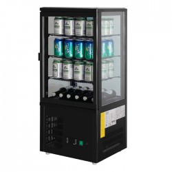 Polar CS627-A Chilled Display Cabinet Black 68L