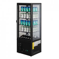 Polar CS628-A Chilled Display Cabinet Black 98L