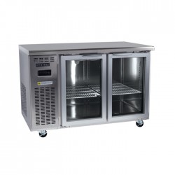 Skope BC120-CG-2RROS-E Under Counter 2 Door Glass Self Contained Fridge 275L