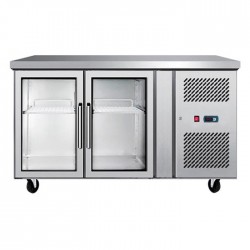 Atosa EPF3721 Undercounter 2 Glass Door Cooling Table 300L