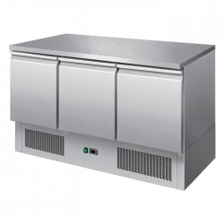 Atosa ESL3851 3 Door Saladette Prep Table Refrigerator 380L