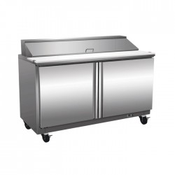 Exquisite ICC550H Two Door Sandwich / Salad Preparation Chiller 527L