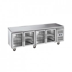 Exquisite USC550G Under Bench Chiller w/ Glass Doors 553L