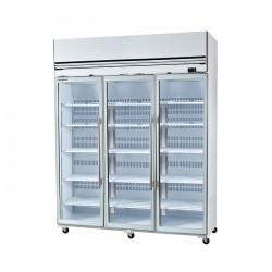 Skope VF1500X White 3 Door Self Contained Display Freezer 1500L