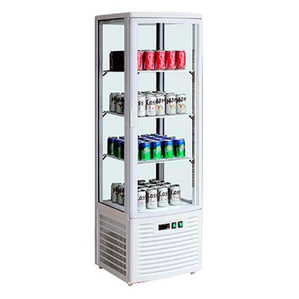 FED Equipment LSC235 Foursided Benchtop Display Fridge Ivorywhite